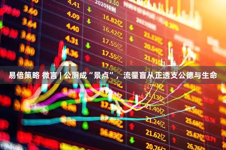 易倍策略 微言 | 公厕成“景点”，流量盲从正透支公德与生命